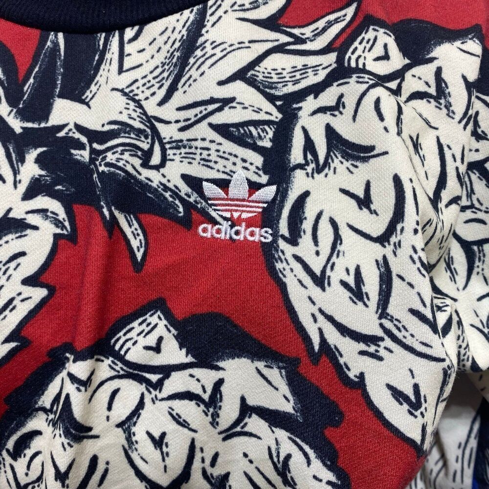 Adidas X Farm Pineapple Boyfriend Sweatshirt Size 2XS - Picture 3 of 6